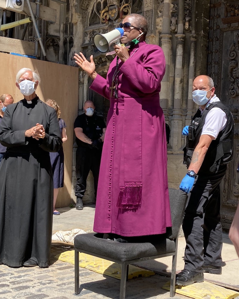 Calling out racism: Dr Lynn Revell on the Bishop of Dover at the Canterbury protest march